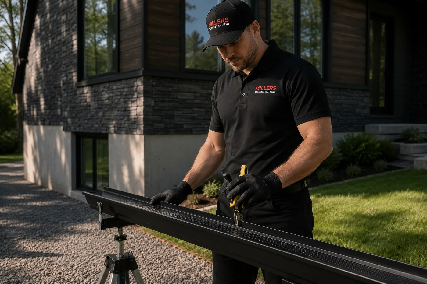 Installation de gouttières adaptée à votre maison par notre équipe locale